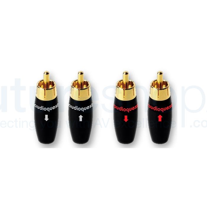 AudioQuest RCA-300 RCA Male Plugs - Pack of 4