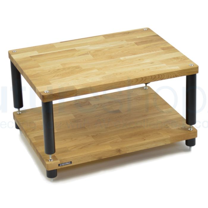 Apollo Storm 6 Solid Oak Hi-Fi Rack