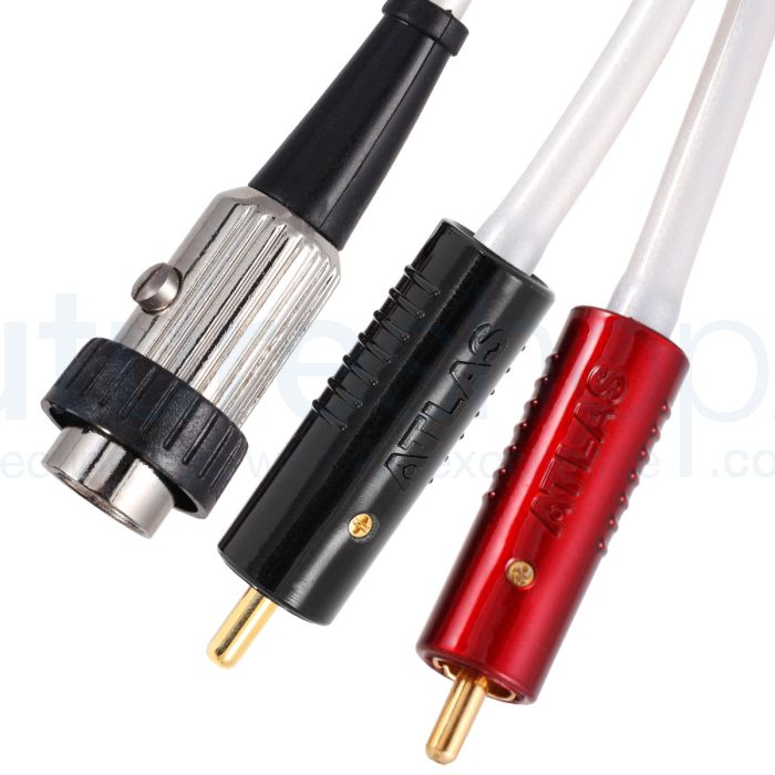 Atlas Element Achromatic 5 Pin DIN to 2 RCA Audio Cable 1m