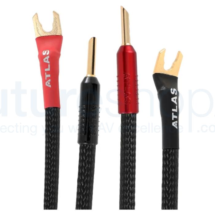 Atlas Hyper Achromatic OFC Links, Z-plug and spade terminated bi-wire jumpers