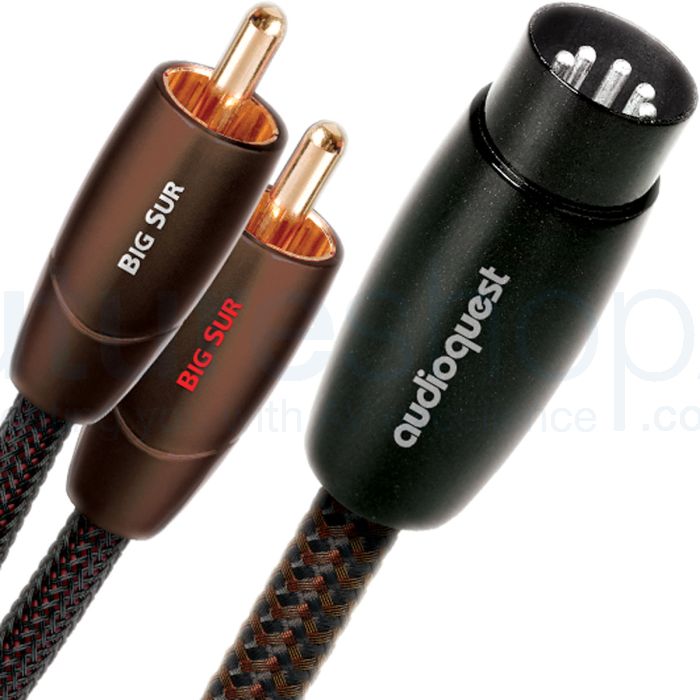 AudioQuest Big Sur 5 Pin DIN to 2 RCA Audio Cable