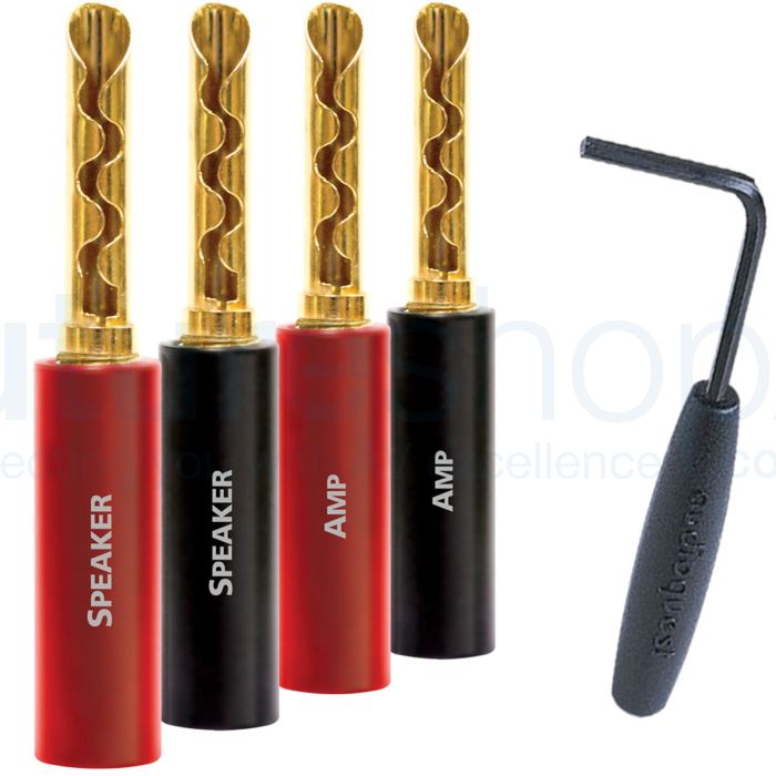 AudioQuest SureGrip100 BFA/Banana (Gold) - Pack of 8
