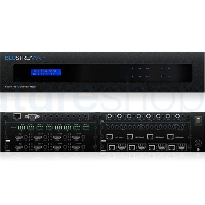 Blustream PRO88HBT100CS Custom Pro 8x8 HDBaseT CSC Matrix (4K 60Hz 4:4:4 up to 70m)