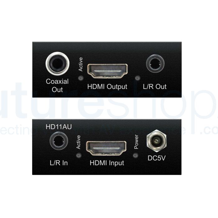 Blustream HD11AU HDMI Audio Embedder / De-Embedder - Front & Back