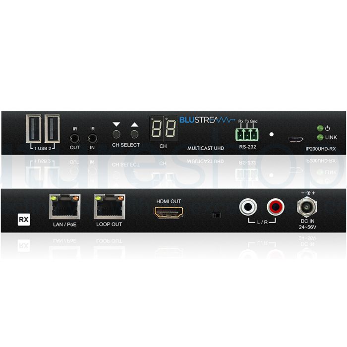 Blustream IP200UHD-RX IP Multicast UHD Video Receiver over 1GB Network