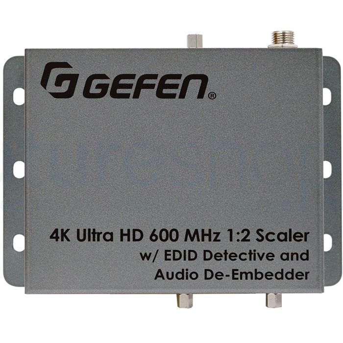 Gefen EXT-UHD600A-12-DS 4K Ultra HD 600 MHz 1:2 Scaler w/ EDID Detective and Audio De-Embedder
