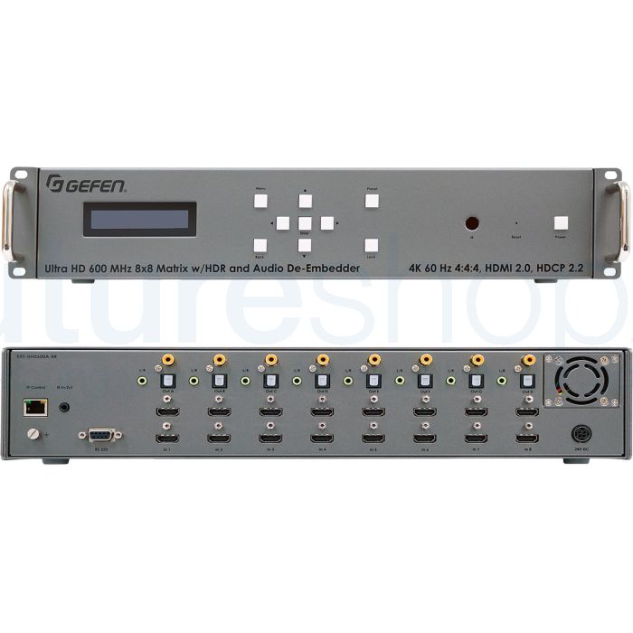 Gefen EXT-UHD600A-88 4K Ultra HD 600 MHz 8x8 Matrix