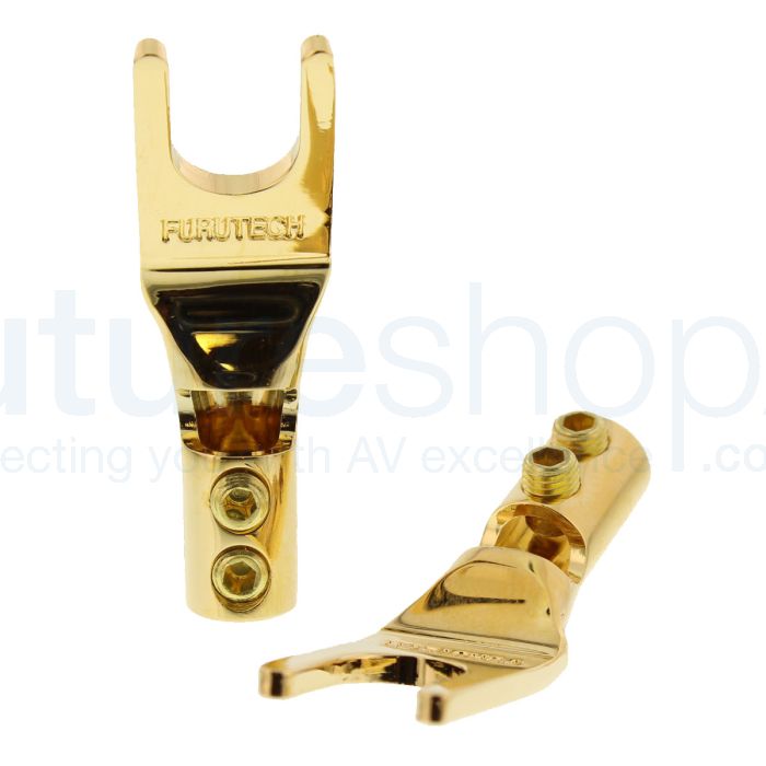 Furutech FP-201 Gold High Performance Audio Spade Terminals - Pack of 4
