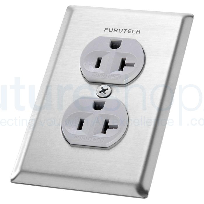 Furutech 102-D US Duplex Receptacle Cover Plate - Stainless Steel