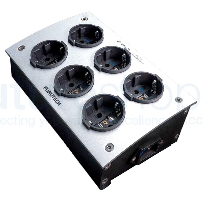 Furutech e-TP60E NCF EU Schuko AC Power Distributor - Rhodium
