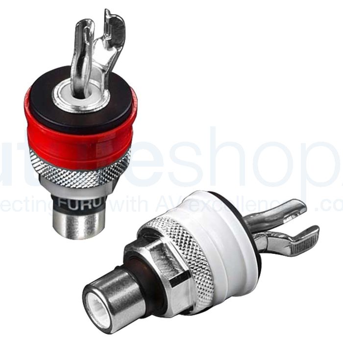 Furutech FP-901 High End Performance RCA Sockets - Rhodium - Pair