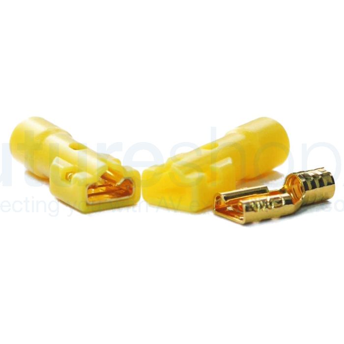 Furutech FT-210 Gold Push-On Disconnect Terminals - Pack of 10