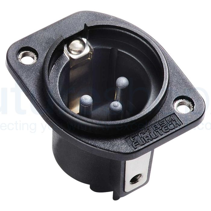 Furutech FT-785M XLR Male Chassis Socket - Rhodium