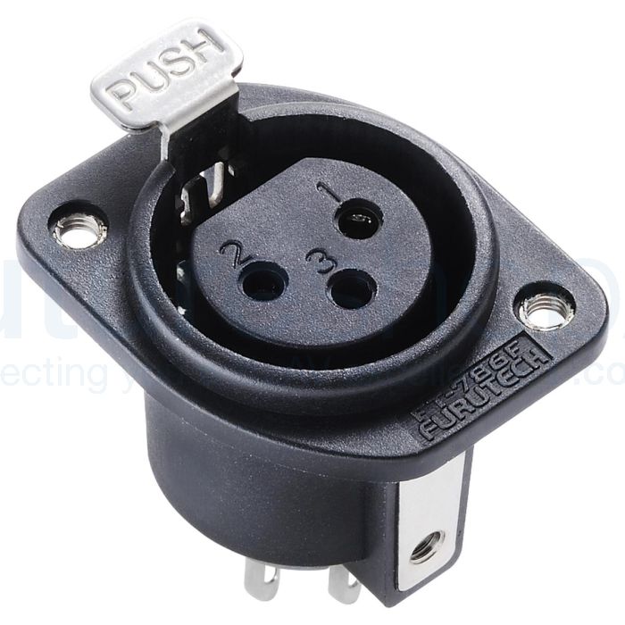 Furutech FT-786F XLR Female Chassis Socket - Rhodium