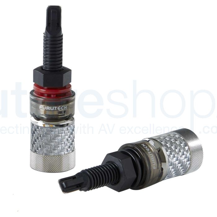 Furutech FT-866 NCF High End Performance Binding Posts - Rhodium - Pair