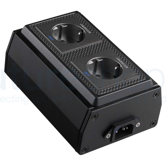 Furutech FT-SWS-D NCF Box High End Performance Duplex Schuko Power Distributor - Rhodium