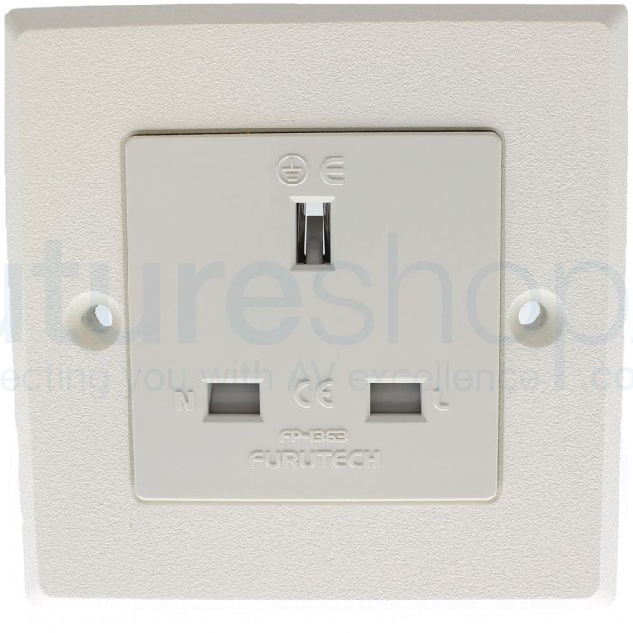 Furutech FP-1363-S High Performance Single UK Mains Wall Sockets - Rhodium