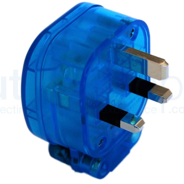 MS HD Power 'The Blue' 13A UK Plug Silver - MS328SK