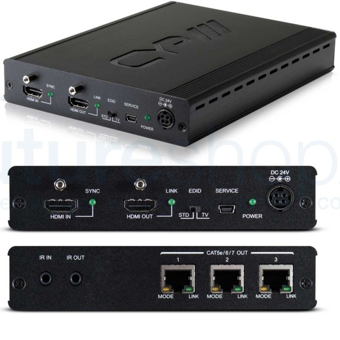 CYP PU-1H3HBTPL 1x3 HDBaseT LITE Splitter (60m) including HDMI output bypass (with PoC)