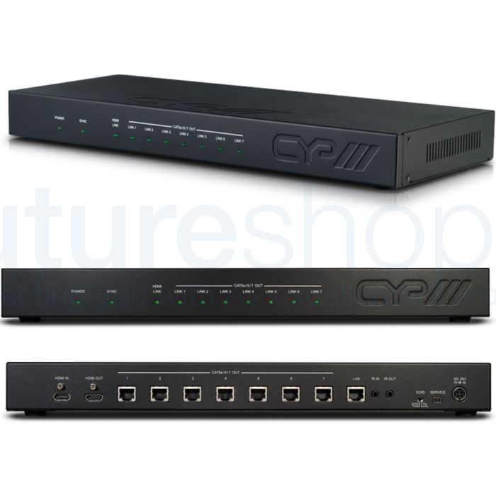 CYP PU-1H7HBTE 1x7 HDMI HDBaseT™ Splitter (100m) including additional HDMI output (HD Distribution)