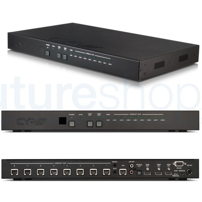 CYP PU-2H8HBTE-AD 2x8 HDBaseT Switch with Audio