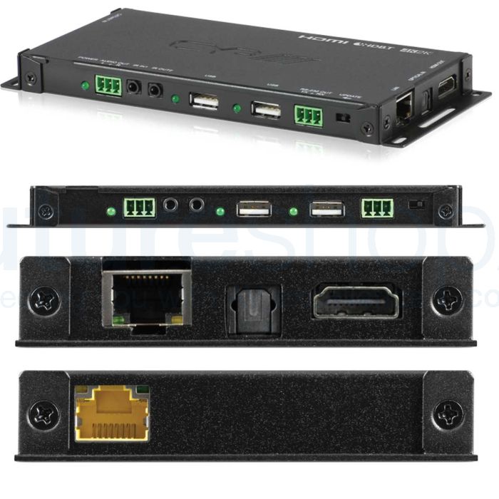 CYP PUV-2010RX 100m HDBaseT™ 2.0 Slimline Receiver (4K, HDCP2.2, PoH, LAN, OAR, USB)
