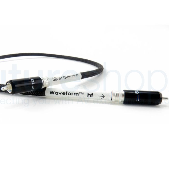 Tellurium Q Silver Diamond Waveform hf RCA to RCA Digital Coaxial Cable 1m