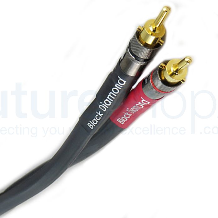 Tellurium Q Black Diamond Speaker Cable 2.5m Pair with Banana Plugs - Factory Terminated