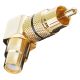 GooBay RCA (Female) to RCA (Male) 90° Adaptor - Black