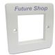 FSUK Click Media 1 Gang Twin Aperture Plate