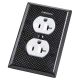 Furutech 104-D US Duplex Receptacle Cover Plate - Carbon Fibre