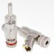 Furutech FP-202 Rhodium High Performance Audio Banana Connectors - Pack of 4