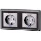 Furutech FT-SWS-D NCF Rhodium High Performance Duplex SCHUKO Wall Sockets