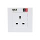 Quantum Science Audio (QSA) Red-Black High-End Single-Socket Wall Plate