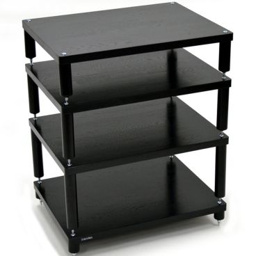 Atacama Apollo Storm 6 Premium Black Edition Hi-Fi Rack Inc. Base Shelf