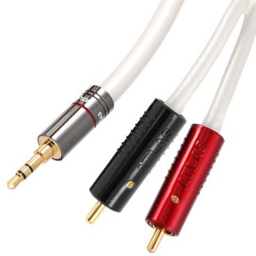Atlas Equator Metik 3.5mm to Achromatic 2 RCA Audio Cable