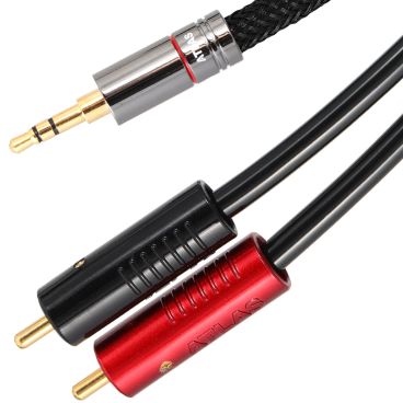 Atlas Hyper Metik 3.5mm to Achromatic 2 RCA Audio Cable