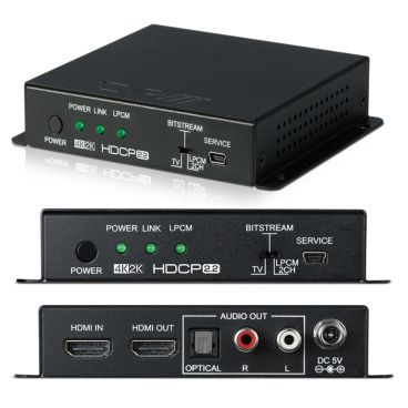 CYP HDMI Audio De-embedder (up to 5.1) with built-in Repeater (4K, HDCP2.2, HDMI2.0)