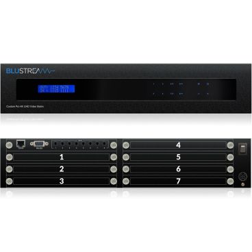 Blustream CUSTOMPRO-HUB Custom Pro Matrix Hub w/ 8x Modular Bays