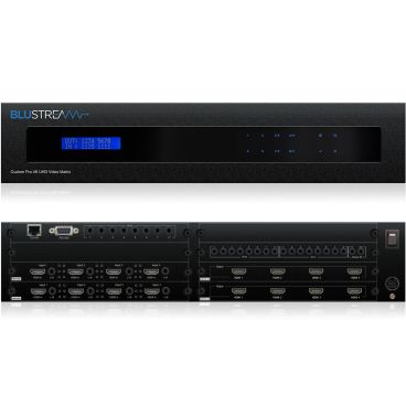 Blustream PRO88HDMI-V2 Custom Pro 8x8 HDMI Matrix with 4K HDR, IP Control, 2-Way IR