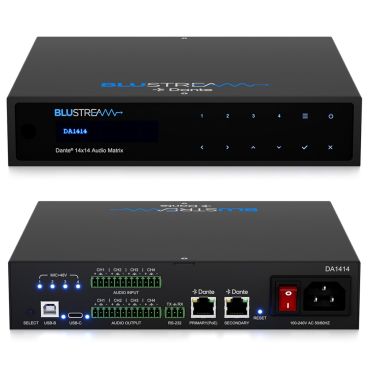 Blustream DA1414 14x14 Audio Matrix with Dante® and USB