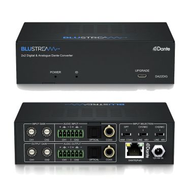 Blustream DA22DIG 2x2 Digital & Analogue Dante Converter