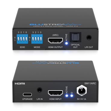 Blustream SM11ARC Advanced HDMI 2.0 HDCP 2.3 Signal Manager with ARC Audio De-Embedder / Embedder
