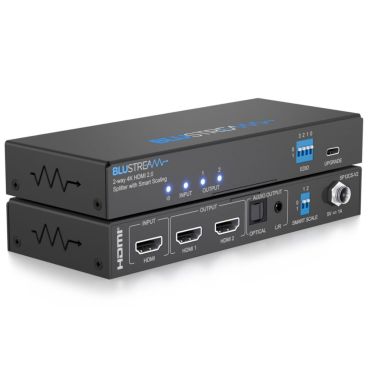 SP12CS-V2 2-Way 4K HDMI 2.0 Splitter with Smart Scaling