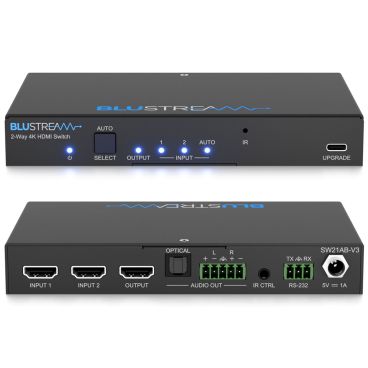 Blustream SW21AB-V3 2-Way 4K HDMI 2.0 Switch
