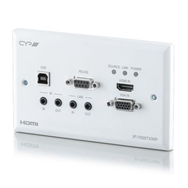 CYP IP-7000TXWP HDMI or VGA Video Wall plate Transmitter (4K) over IP/CEC/PoE