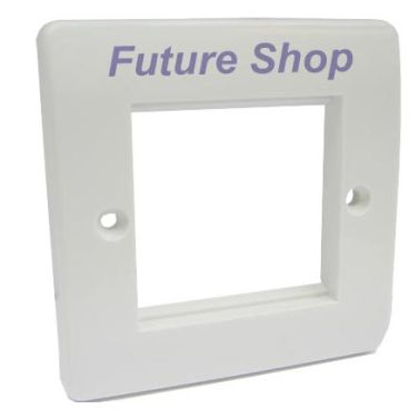 FSUK Click Media 1 Gang Twin Aperture Plate
