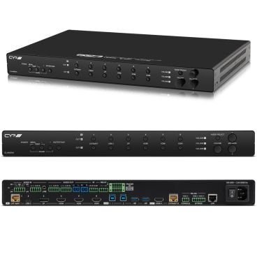 CYP EL-8400VA – 6 x 2 Presentation Seamless Matrix with USB & Audio/Mic I/O plus a built-in audio amplifier