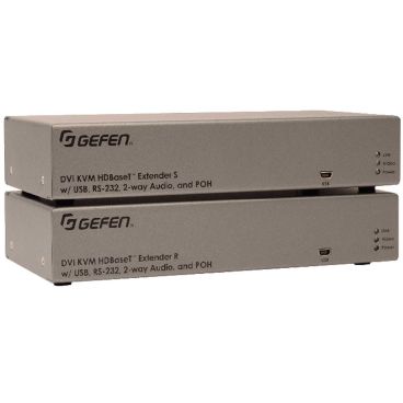 Gefen EXT-DVIKA-HBT2 HDBaseT 2.0 - Extend DVI, USB, RS-232, 2-way Audio (HD Distribution)