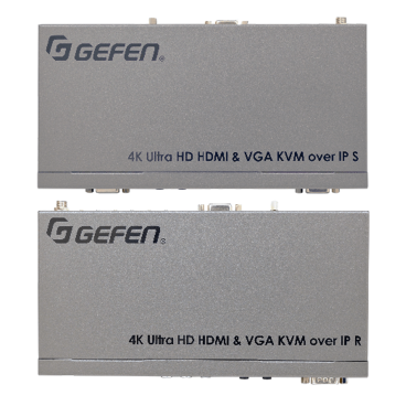 Gefen EXT-UHDV-KA-LANS-RX 4K Ultra HD HDMI and VGA KVM over IP 